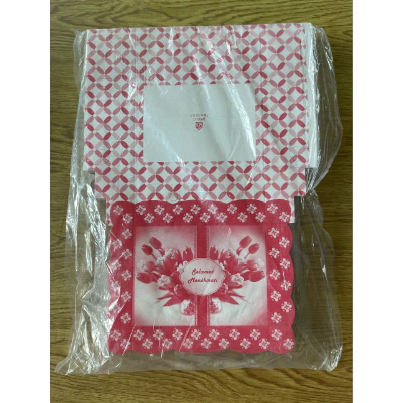 

Dus / Dos Kue R5 Motif (Untuk 3 Kue + 1 Air) Isi 100pcs