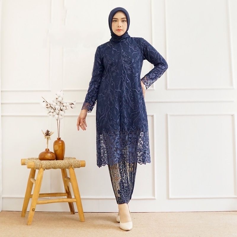 Permata Olshop / Tunik Kebaya Busui Brukat Modern / Kebaya Tunik / Kebaya Brukat / Kebaya Wisuda / Kebaya Kondangan