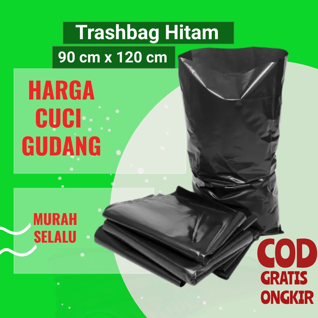 Kantong Tas Plastik Pelastik Kresek Tong Tempat Keranjang Untuk Sampah Kering Basah Serbaguna Dapur 