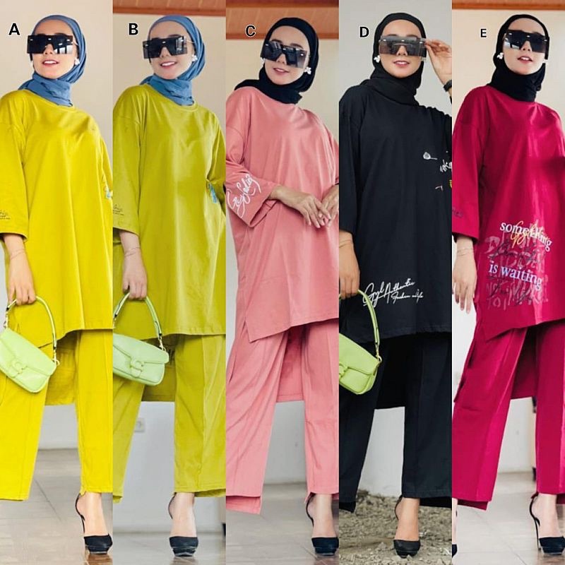 SET TUNIK OVERSAIZE CELANA KULOT BY GYL (PO 19 OKTOBER)