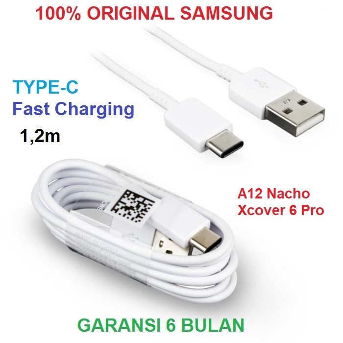 Samsung A12 Nacho Xcover 6 Pro Kabel Data Cable Fast Charging Original