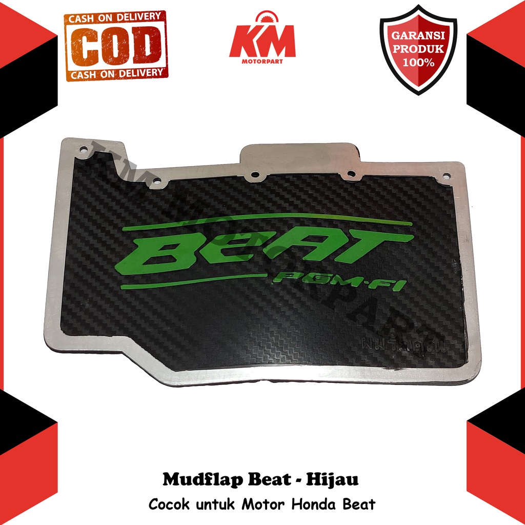 Mudflap Mud Flap Beat Fi Penahan Lumpur Model Karbon Pelindung Motor Aksesoris Variasi Beat