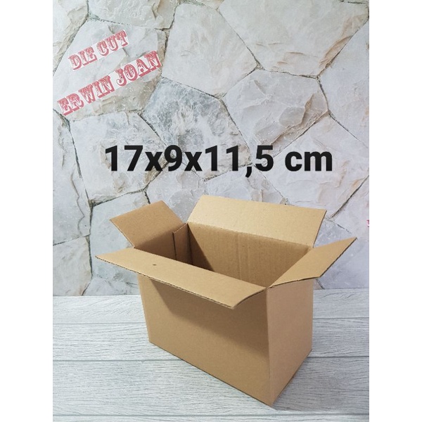 

Kardus / Box / uk. 17x9x11,5 cm / Kotak karton packing polos baru ST