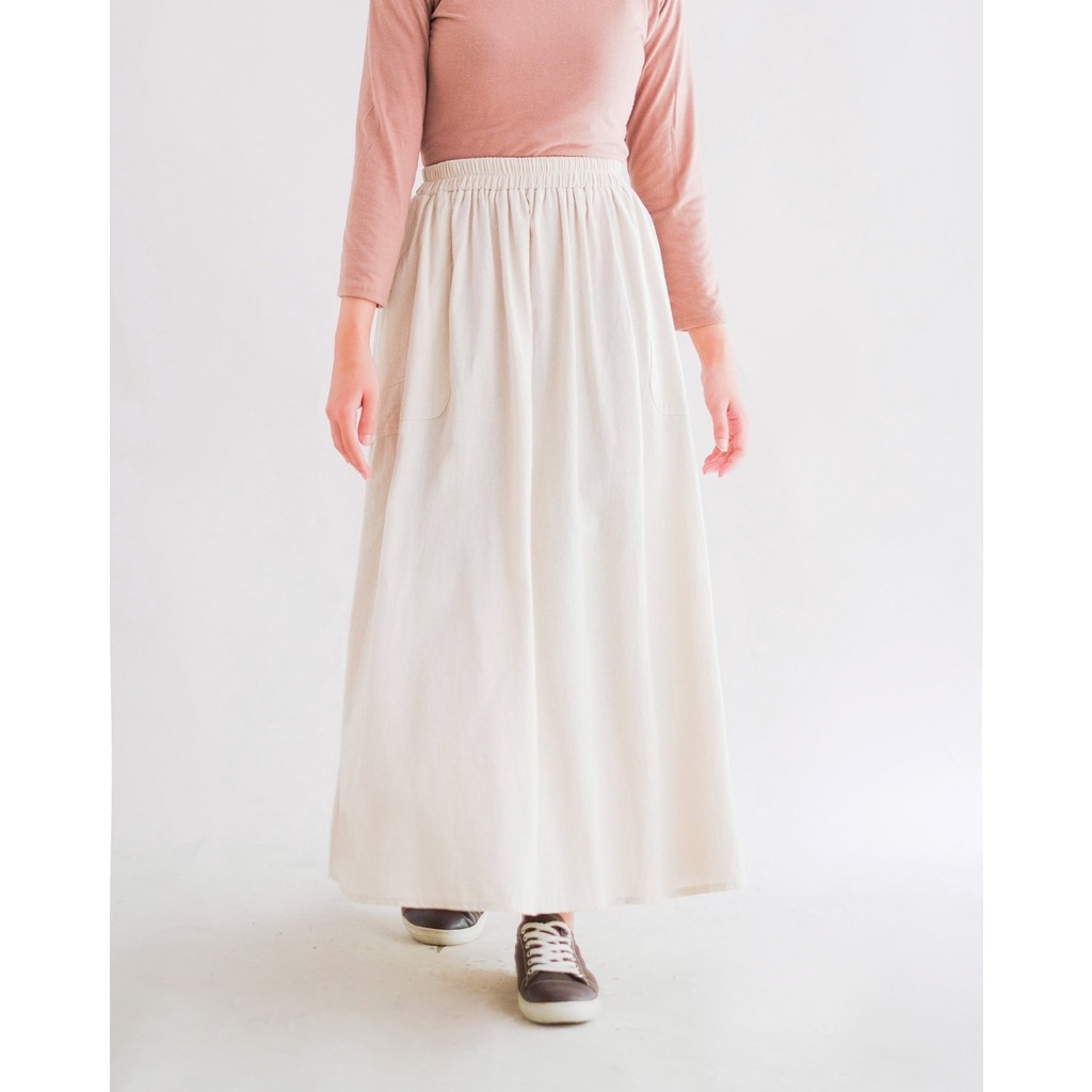 Myrubylicious NAGYA SKIRT KODE PR1830 | SKIRT | ROK WANITA | ROK PANJANG | ROK LINEN