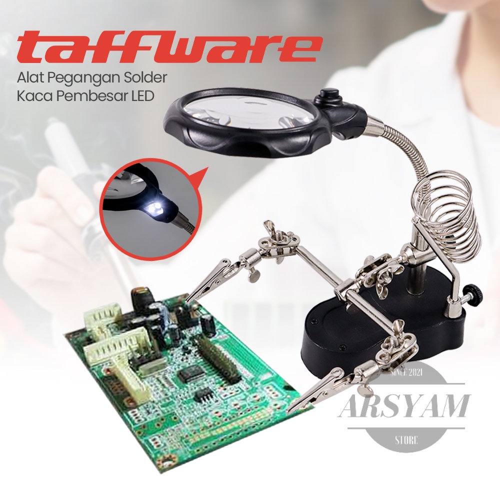 

Alat Pegangan Solder Helping Hand dan Kaca Pembesar LED
