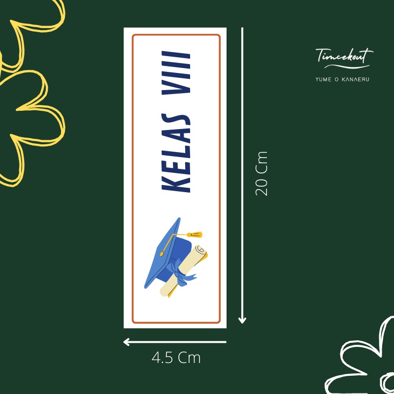 

STIKER CLASS LABEL KELAS PENANDA TEMPAT WATERPROOF