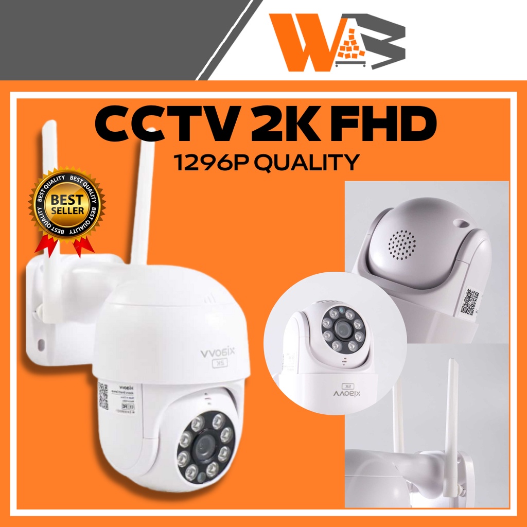 COD Kamera CCTV WiFi PTZ Smart Camera 2K HD cocok untuk rumah kamera pengintai jarak jauh