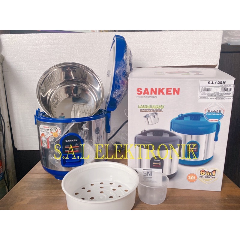 Magic Com Sanken Stainlees 1L 120/200