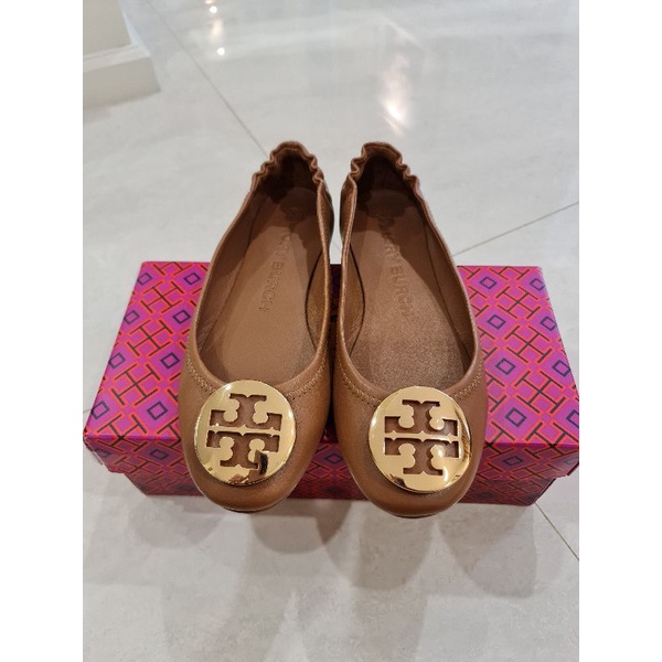 Minnie travel flats sepatu Tory Burch ori