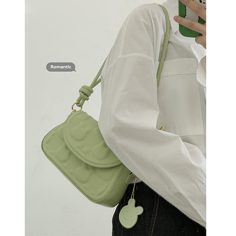 Suhao Niche design underarm bag wanita musim panas 2022 baru trendi fashion sadel tas all-match ins shoulder bag messenger bag