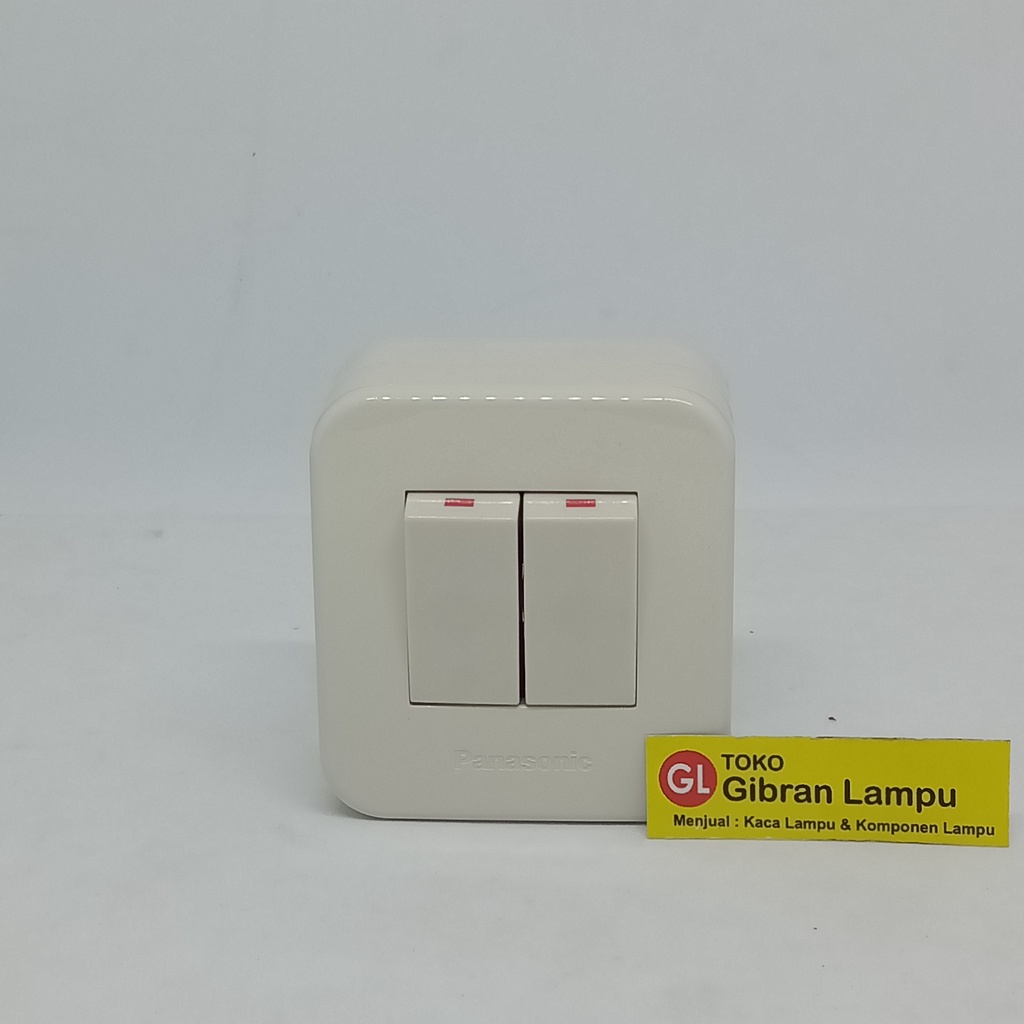 Panasonic Saklar OB - Cetekan Single Double Engkel Outbow Switch Tempel Alphacube