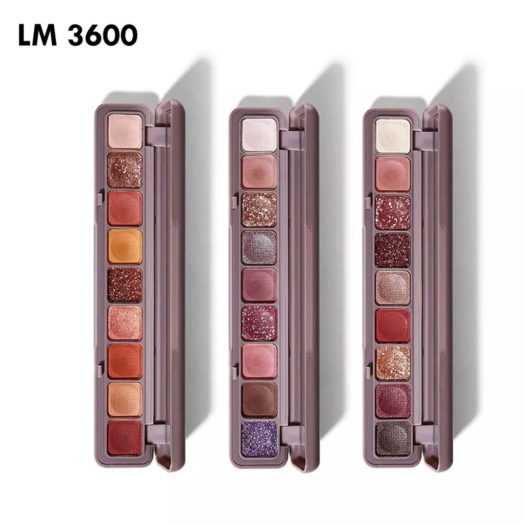 ORIGINAL LAMEILA 3600 Eyeshadow Palette 9 Warna Matte and Glitter