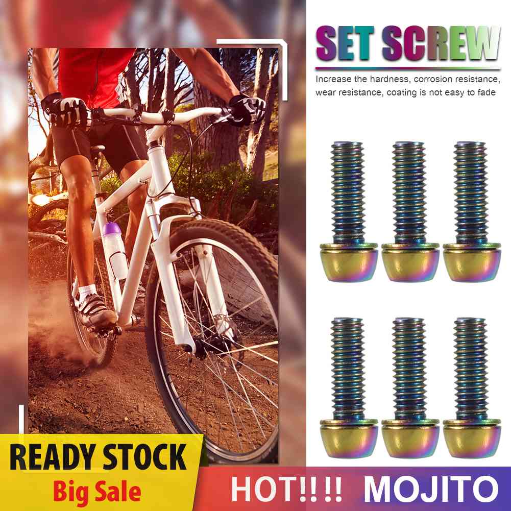 6Pcs Sekrup Stem Stang Sepeda MTB Bahan Stainless Steel