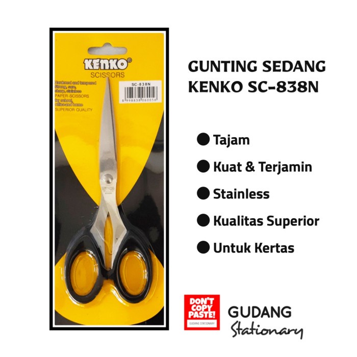 

Sale!!! Gunting Sedang Kenko Sc-838N Bagus