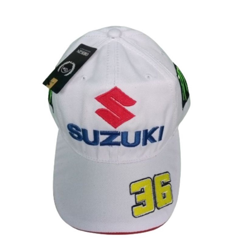 topi baseball Suzuki joan mir 36 putih topi motogp Suzuki