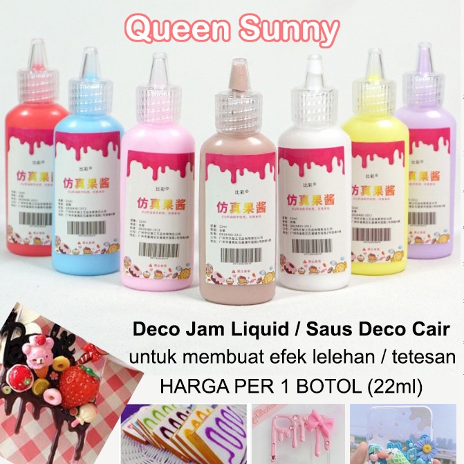 Saus Deco Cair / Deco Jam Liquid / Fake Sauce Deco Simulation Cream / Decoden / Liquid Clay
