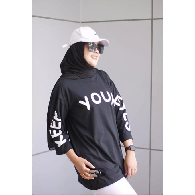 JF Atasan Tunik Kaos Oversize Wanita Jumbo Basic YOUR