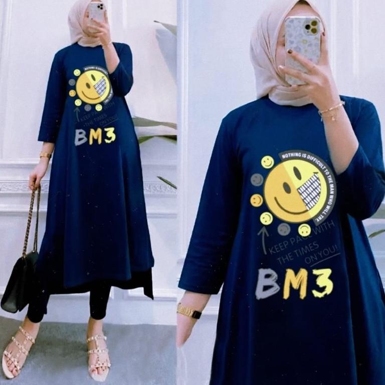 Terbaru Arista Midi Dress Unique Midi Dress Combed 24s  Midi Dress Kaos Sablon Mewah Elegant Midi Dr