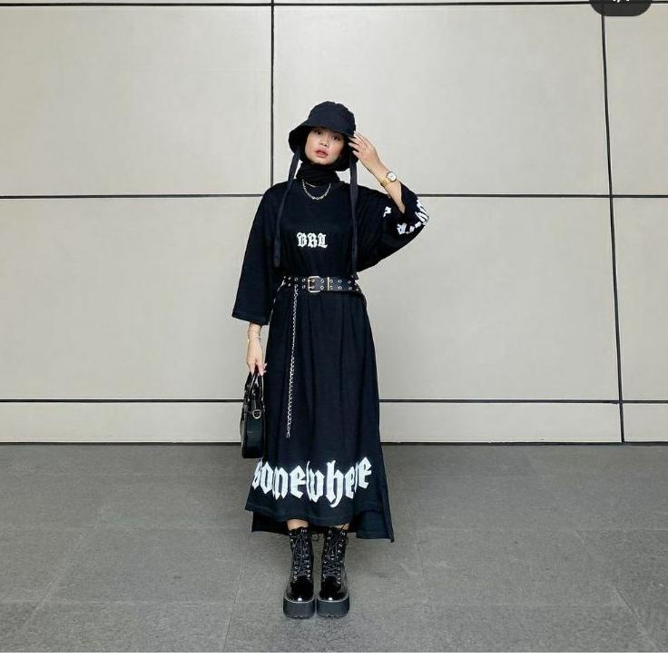 vsgy NARUMI DRESS SHIRT OVERSIZE/long dres/dres kaos/dres oversize Promo Hari ini