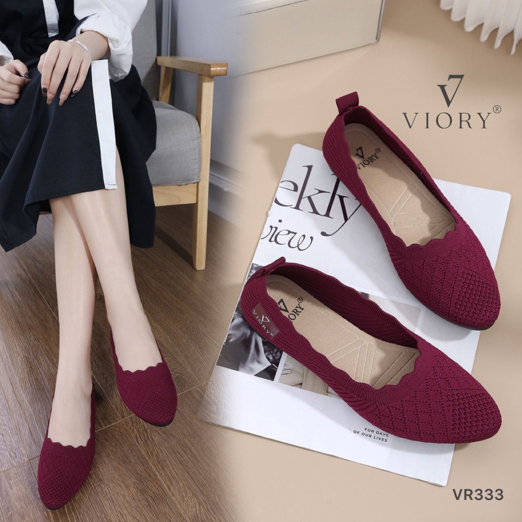 VIORY Sepatu Wanita Flat Shoes #VR333 ORIGINAL