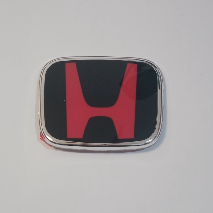 EMBLEM LOGO HONDA ASLI CIVIC TURBO MERAH HITAM
