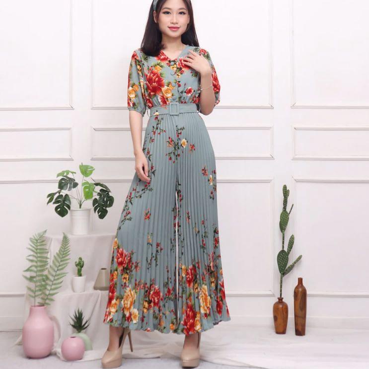 Hot Sell.. JUMPSUIT CERUTY PLISKET WANITA