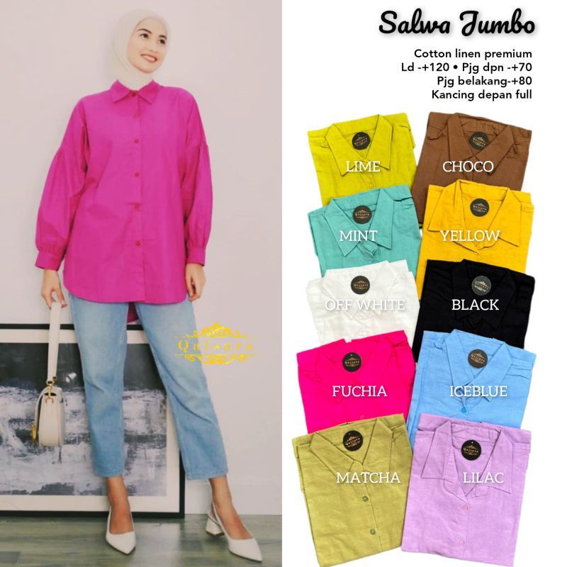 Salwa jumbo blouse original qaisara