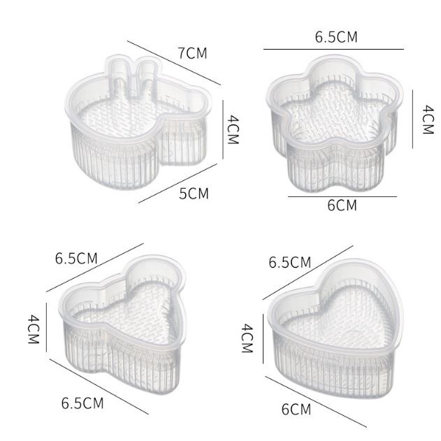 TweedyToys - Cetakan Nasi Bentuk / Cetakan Nasi Bento Sushi Onigiri Anti Lengket