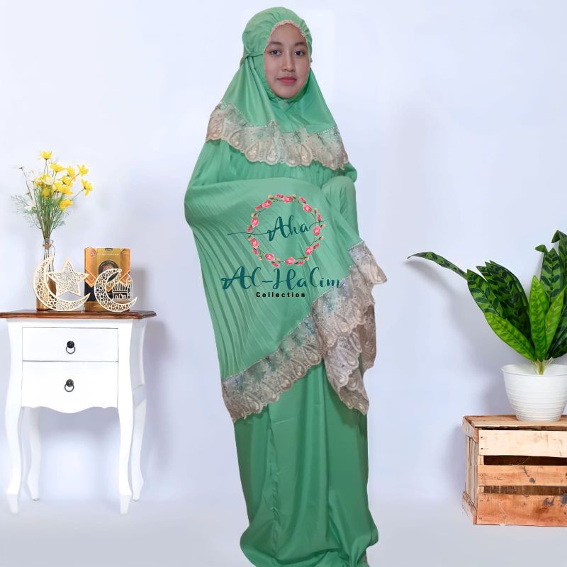 Mukenah dewasa Plisket jumbo katun premium Mukenah plisket jumbo