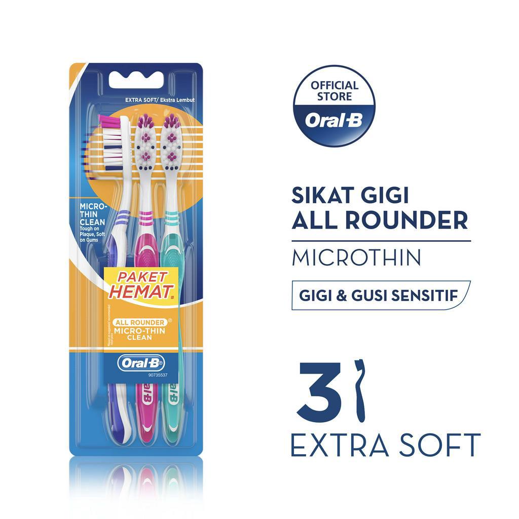 Oral-B Sikat Gigi All Rounder Microthin 3s