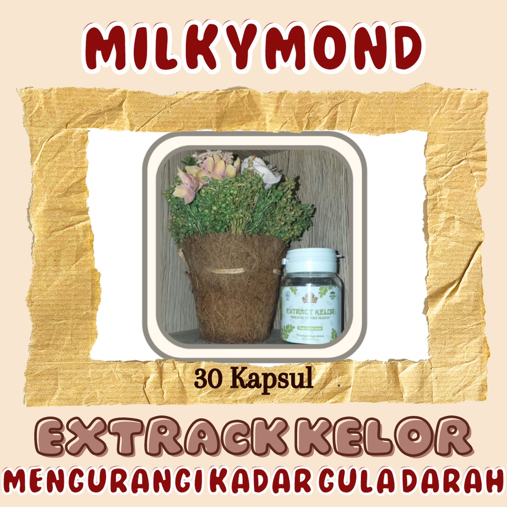 JAMU MILKYMOND EXTRACK DAUN KELOR / MORINGA OLEIFERA 100% HERBAL UNTUK IBU HAMIL &amp; MENYUSUI