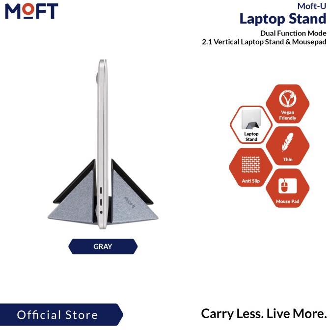 Moft U | 2 In 1 Vertical Laptop Stand &amp; Mousepad Jual