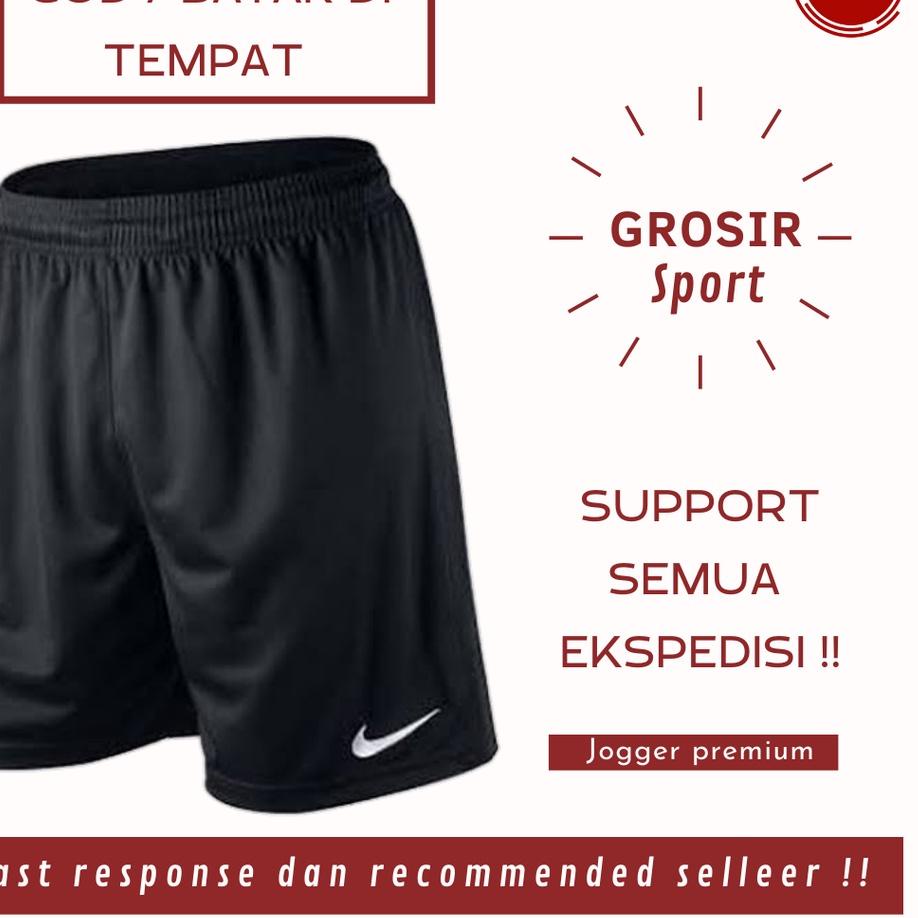 Best Bisa COD Celana Pendek Pria Wanita Distro Jumbo Celana Kolor Boxer Santai Polos Hitam Original 