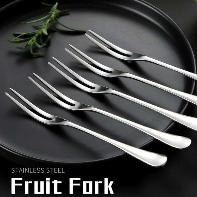 Garpu Buah Kue Kecil Stainless steel -MM1321- fruit fork cake