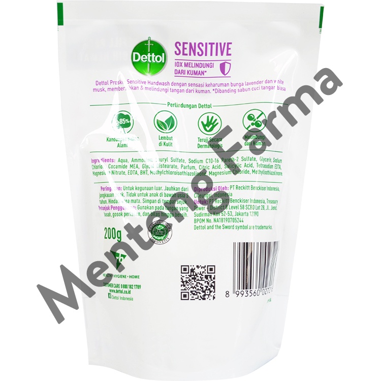 Dettol Handwash Sensitive - 200 Gram Refill Pack