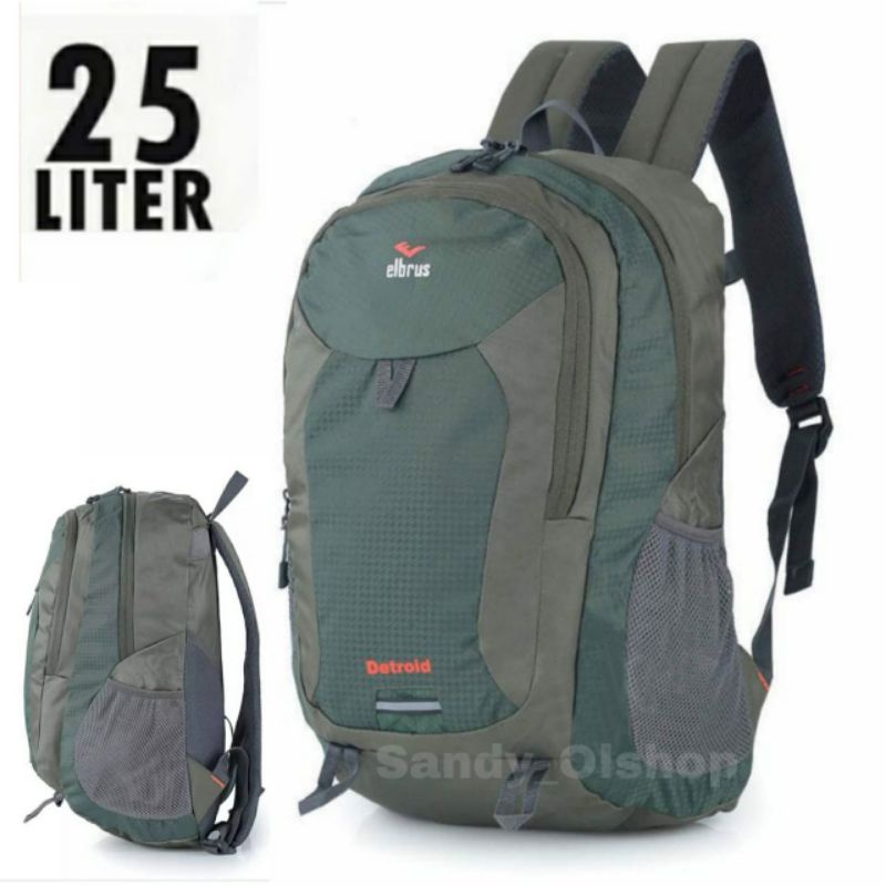 TAS RANSEL PRIA WANITA 25LTR ELBRUS ORIGINAL/TAS RANSEL SEKOLAH SD-SMP-SMA-KULIAH,BONUS RAINCOVER