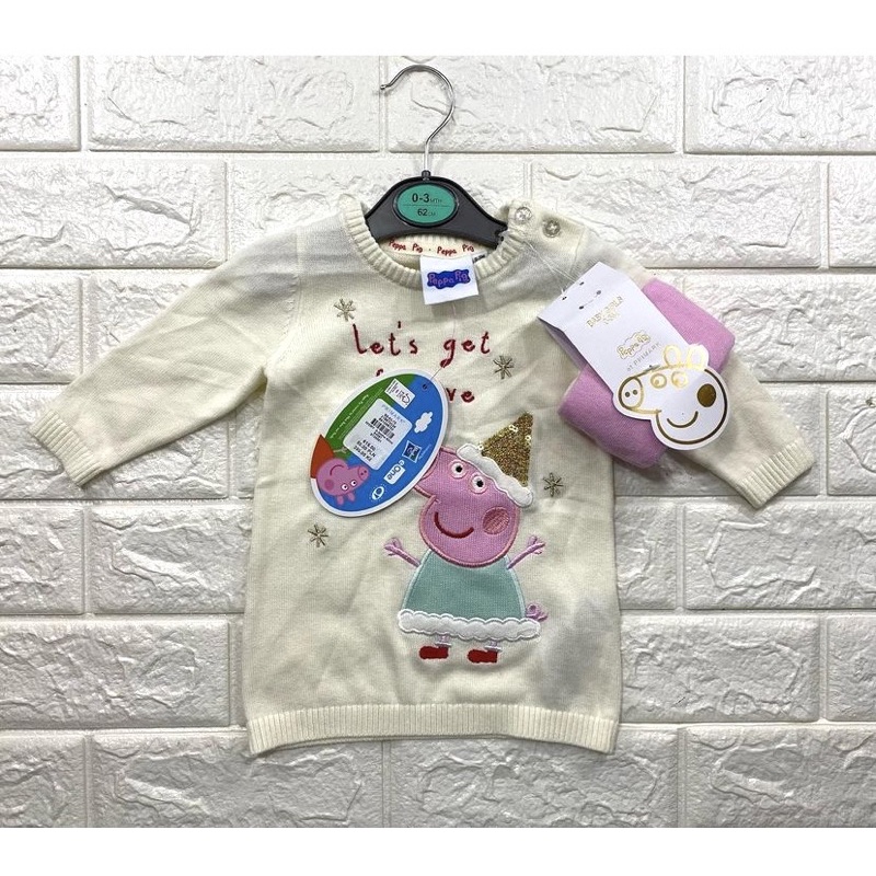 Primark Peppa pig dress + legging set original