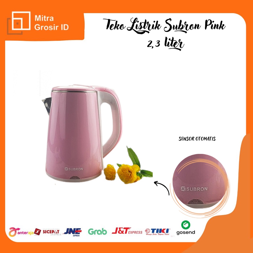 TEKO LISTRIK SUBRON PINK 2,3 LITER PEMANAS AIR ELECTRIC