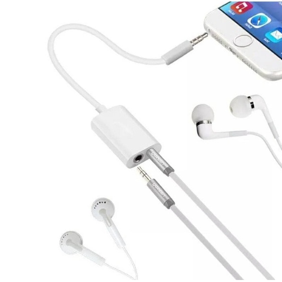 Audio splitter 2in1 AUX Kabel Jack 3.5mm male to dual female konektor