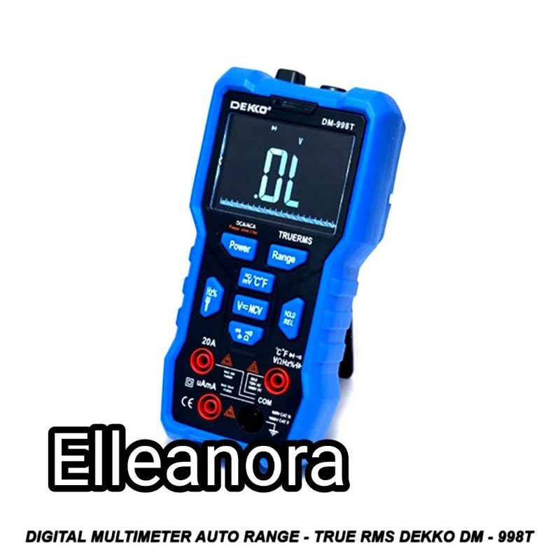 Digital Multimeter Auto Range - True RMS Dekko DM-998T DM 998T DM998T