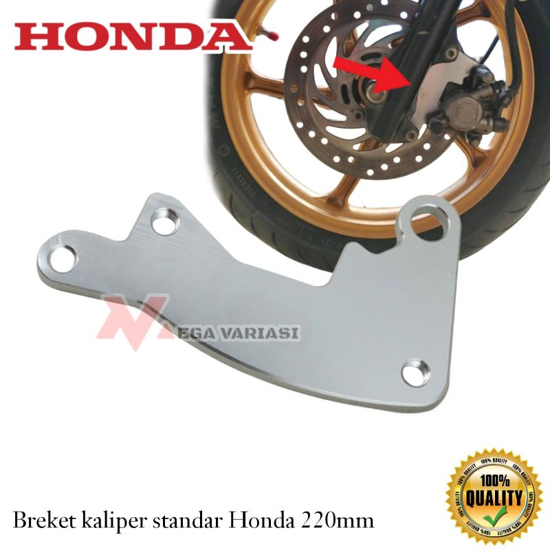 Breket Disc Kaliper Standar Piringan Ukuran 220mm HONDA BEAT VARIO 125 VARIO150 GENIO SCOOPY B