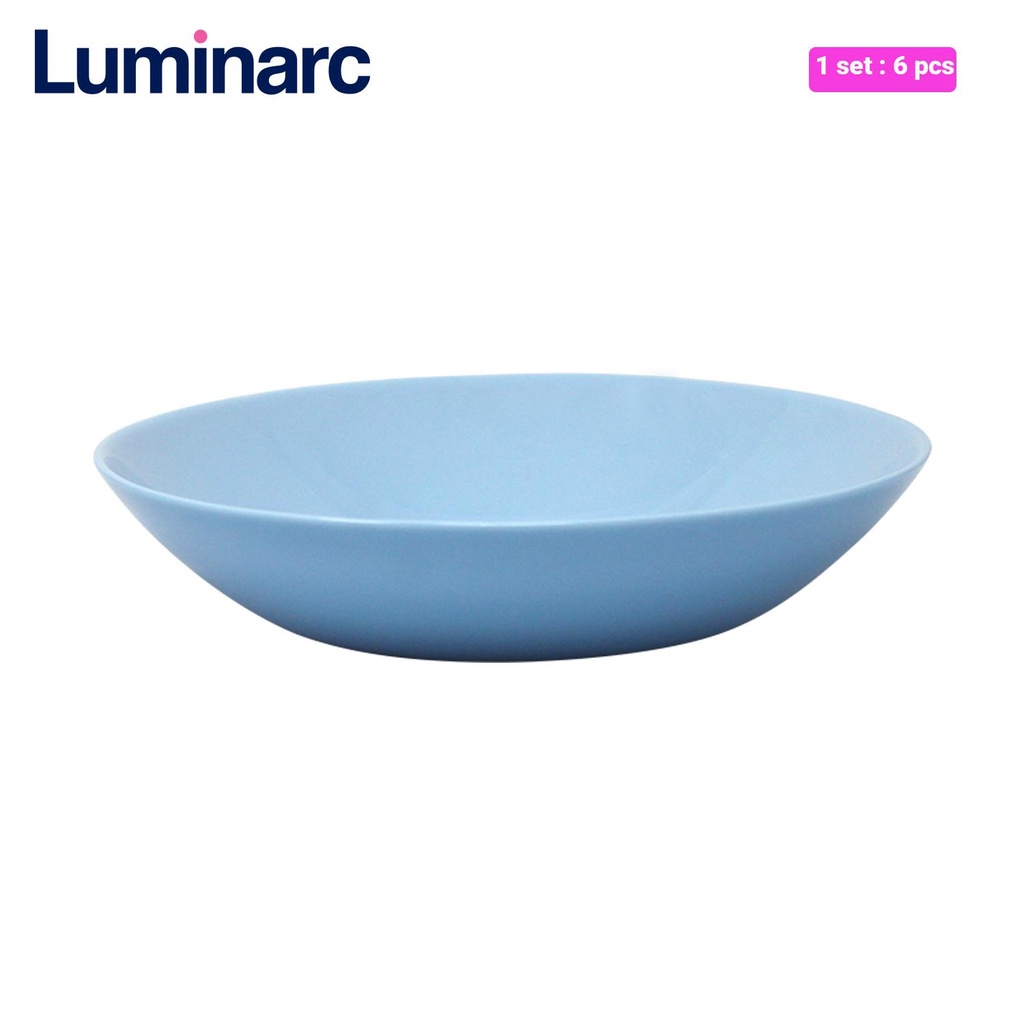Asialiving Luminarc Piring sayur Diwali 20 cm - 6 pcs-biru