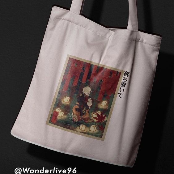 Totebag Genshin Impact Kazuha Fan strap