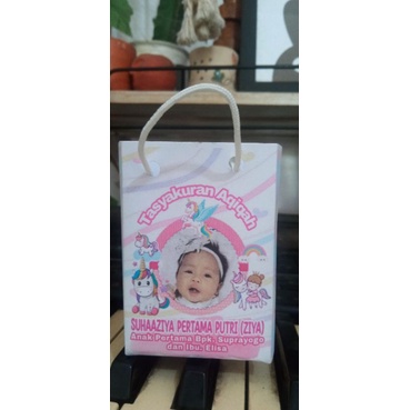 

paper bag tas tempat telur aqiqah custom [ non cod ]