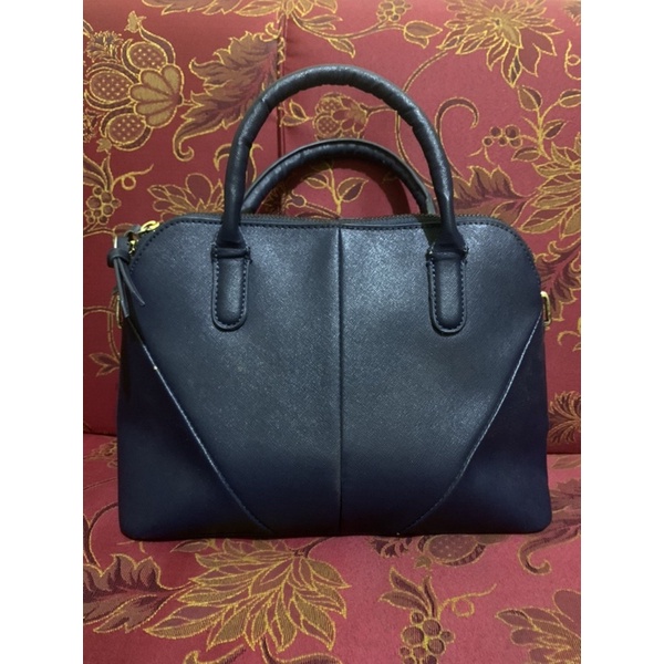 Zara basic bag navy Original