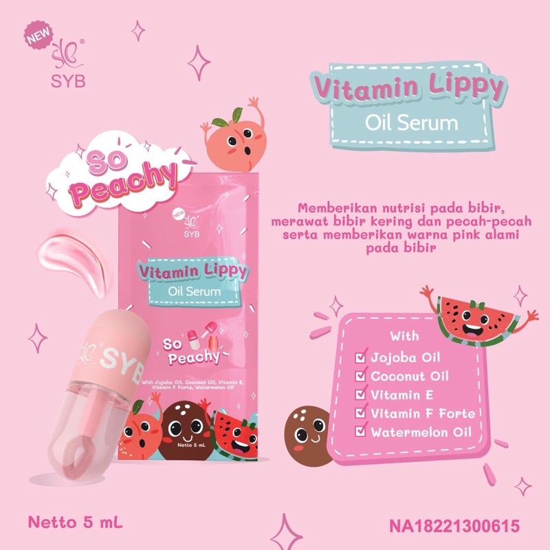 SYB Vitamin Lippy Oil Serum Bibir