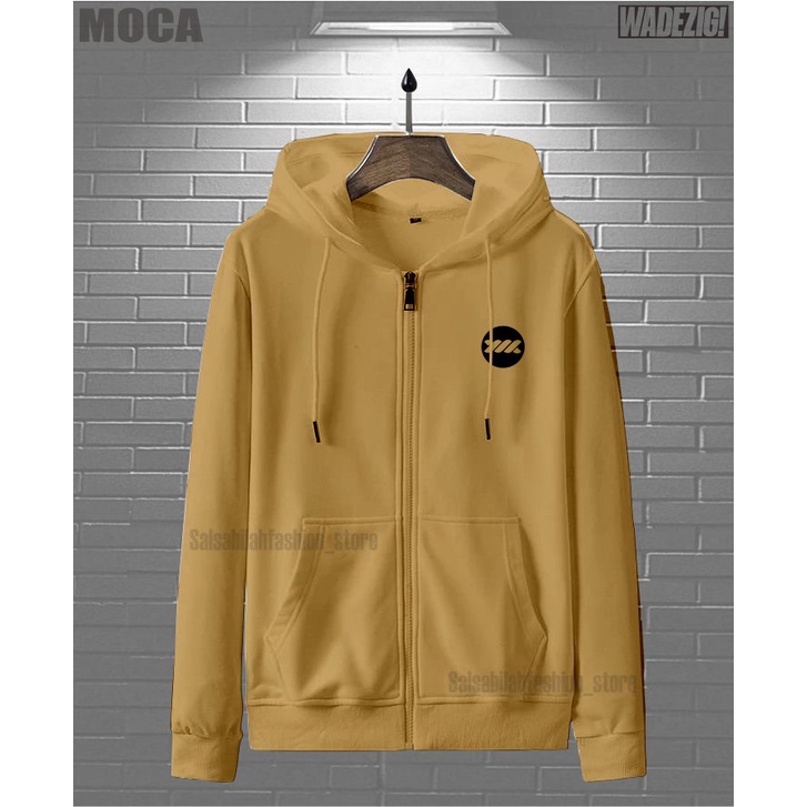 TERMURAH !! COD Jaket Sweater Hoodie Ziper Pria Distro wadezigOriginal Big Size Jumbo M - XXL 3XL