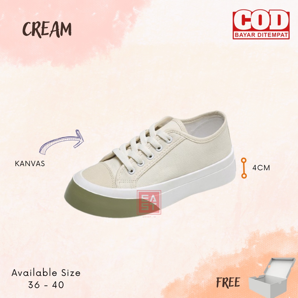 Sepatu Taeyong Hitam Sneakers Wanita Sport Shoes Import Korea