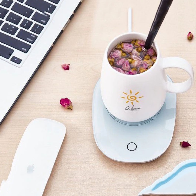 Tatakan Gelas Pemanas Penghangat Warmer Tea Cup 220V