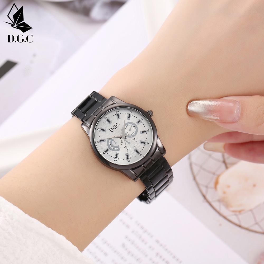 ✨DGC✨JAM TANGAN COUPLE RANTAI COUPLE WATCH FASHION PRIA WANITA JAM TANGAN MURAH CEWEK C98